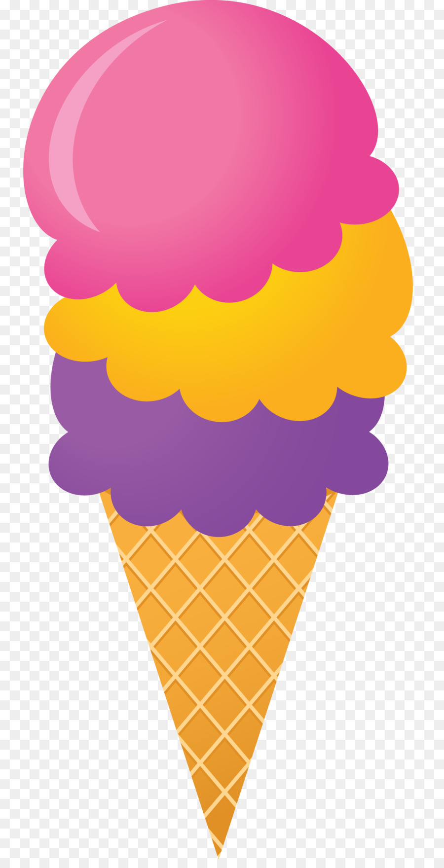 Ice Cream Cone Background.