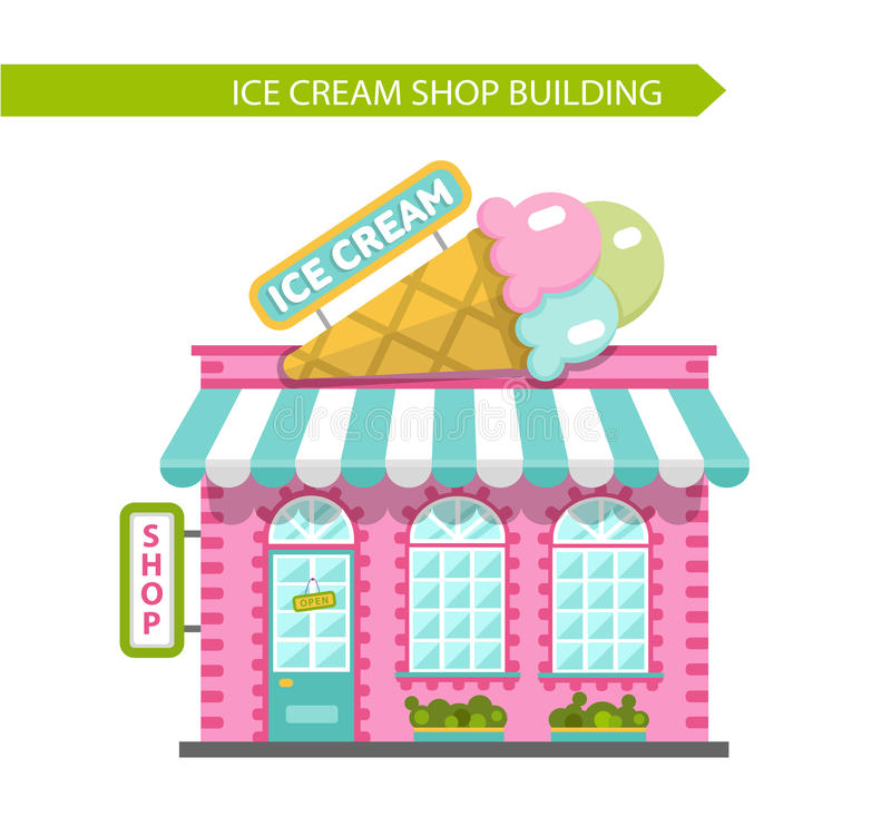Ice Cream Shop Stock Illustrations.
