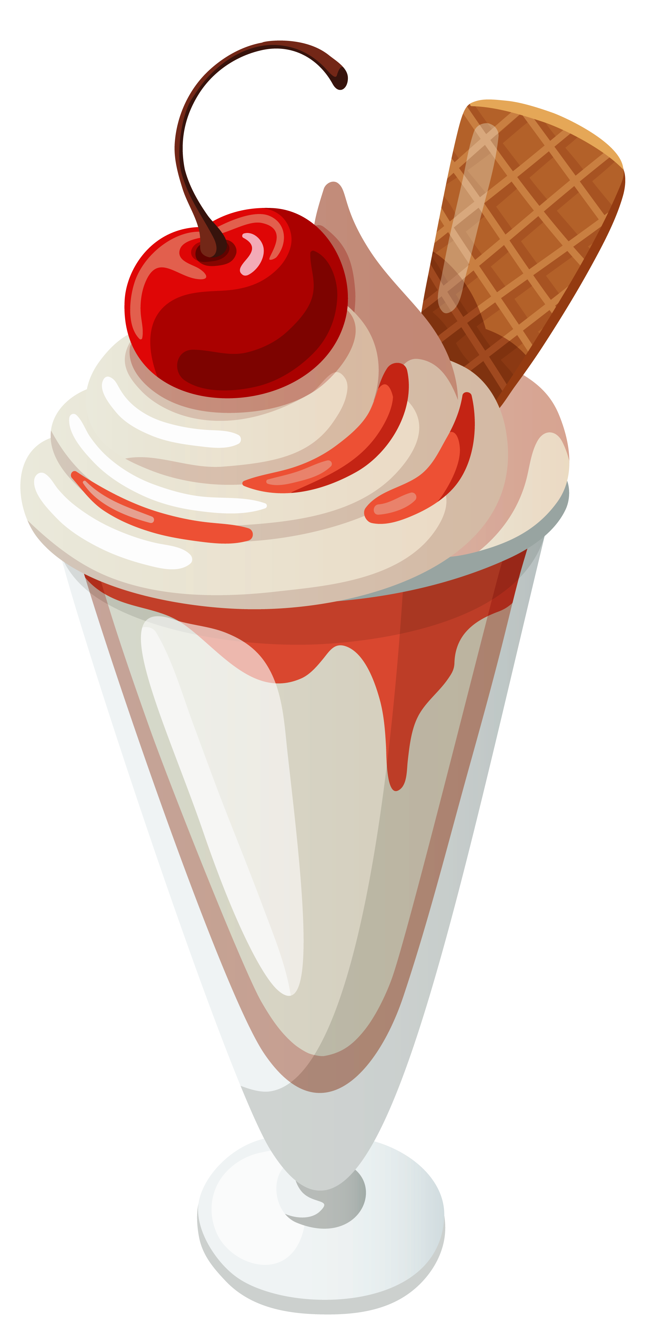 Ice cream sundae clip art.