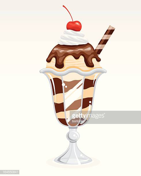 60 Top Ice Cream Sundae Stock Illustrations, Clip art, Cartoons.