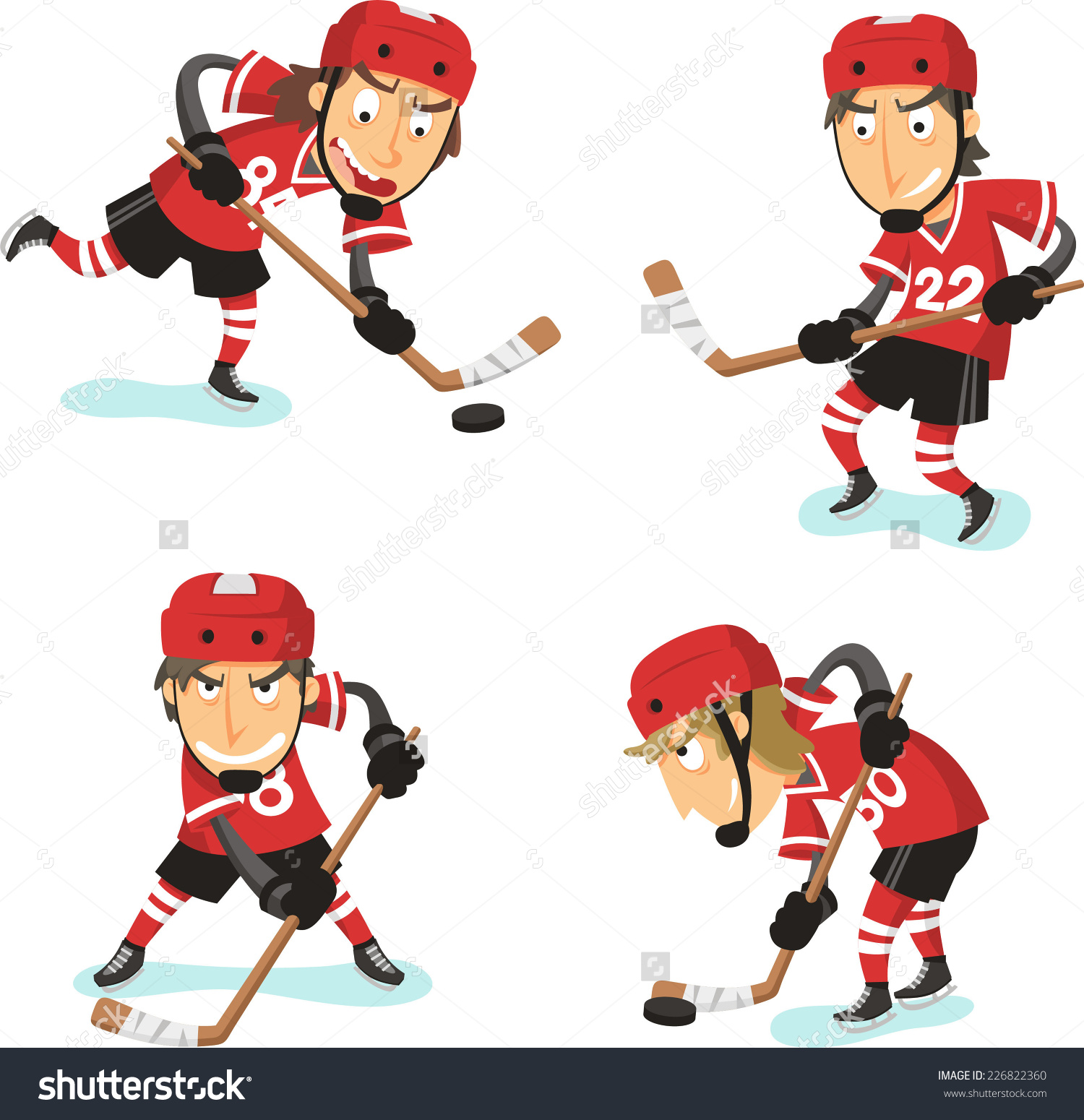 Showing post & media for Cartoon hockey team.