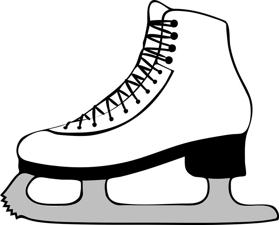 Ice skating clipart black and white » Clipart Portal.