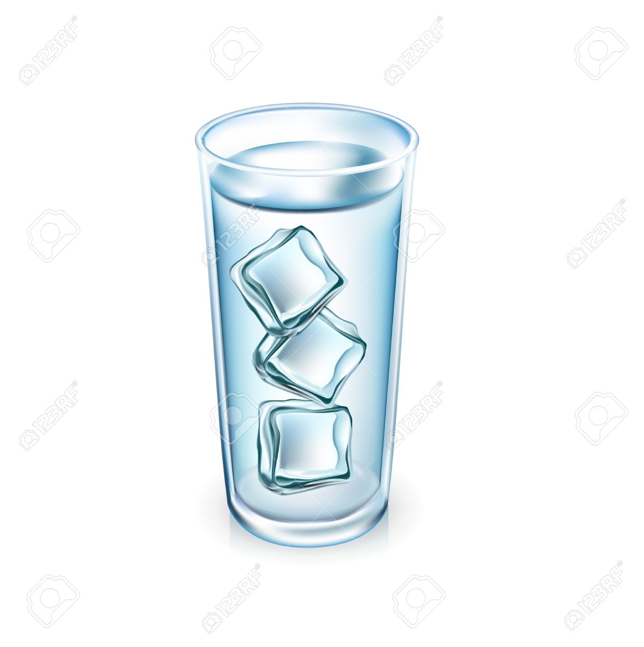 Ice on water clipart.