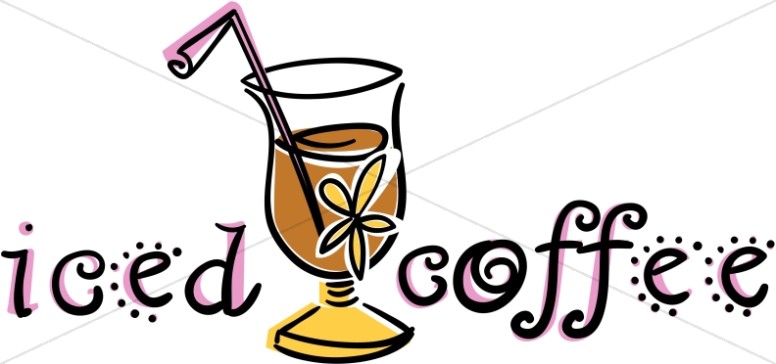 Iced Coffee Clipart.