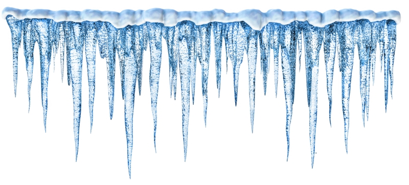 Icicle clipart border.