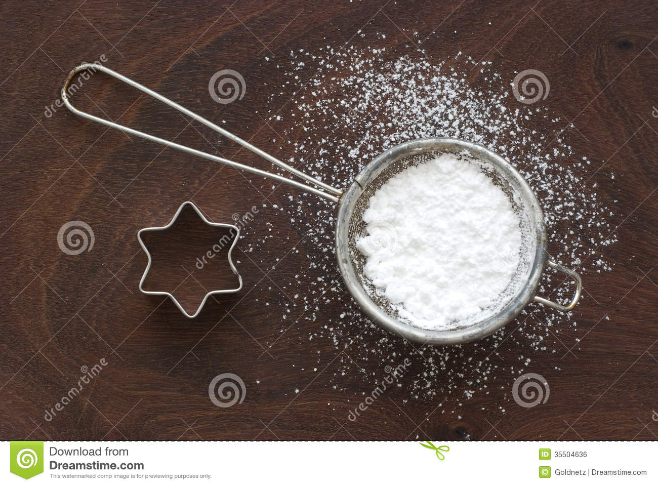 Powdered Sugar Royalty Free Stock Image.