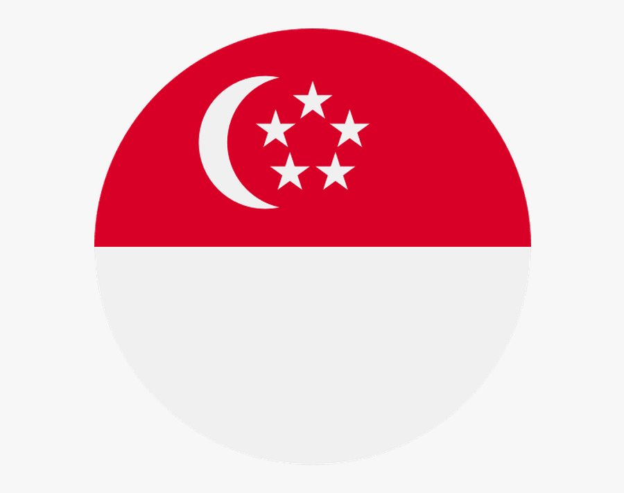 Singapore Flag Icon Circle , Free Transparent Clipart.