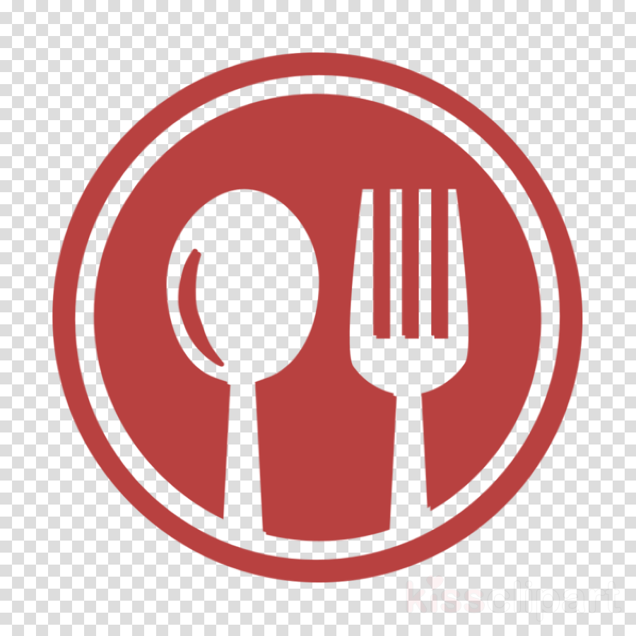 Kitchen icon Restaurant cutlery circular symbol of a spoon.