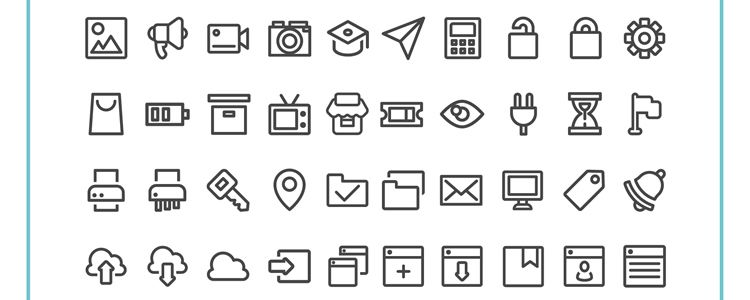 Top 50 Free Icon Sets for Web Designers for 2019.