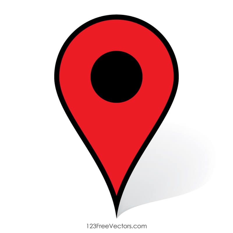 Google Maps Pin Icon in 2019.