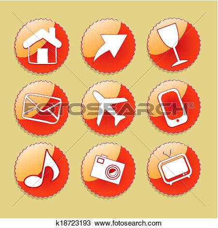 Clipart of iconography k18723193.