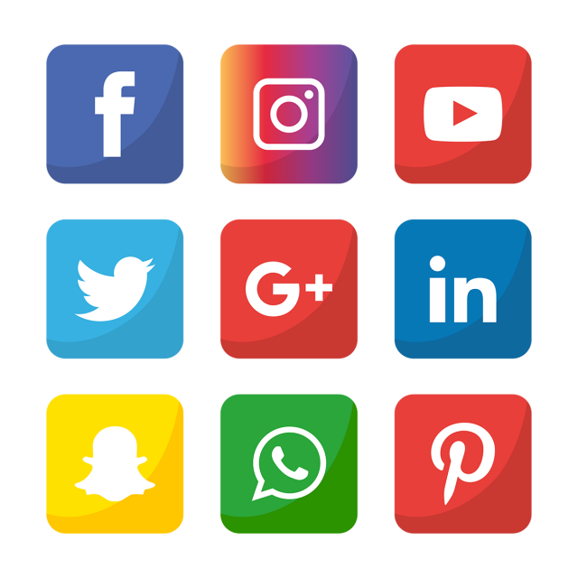 Social Media Icons Set Logo Vector Illustrator, Social.