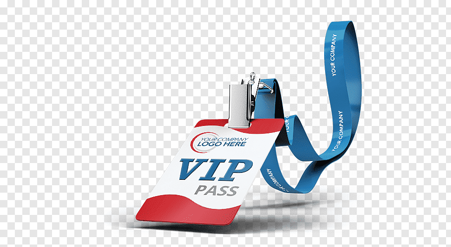 Logo Here VIP pass identification card, Mockup Name tag.