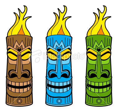 Tiki idol clipart.