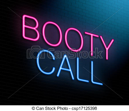 Stock Illustration of Booty call concept..