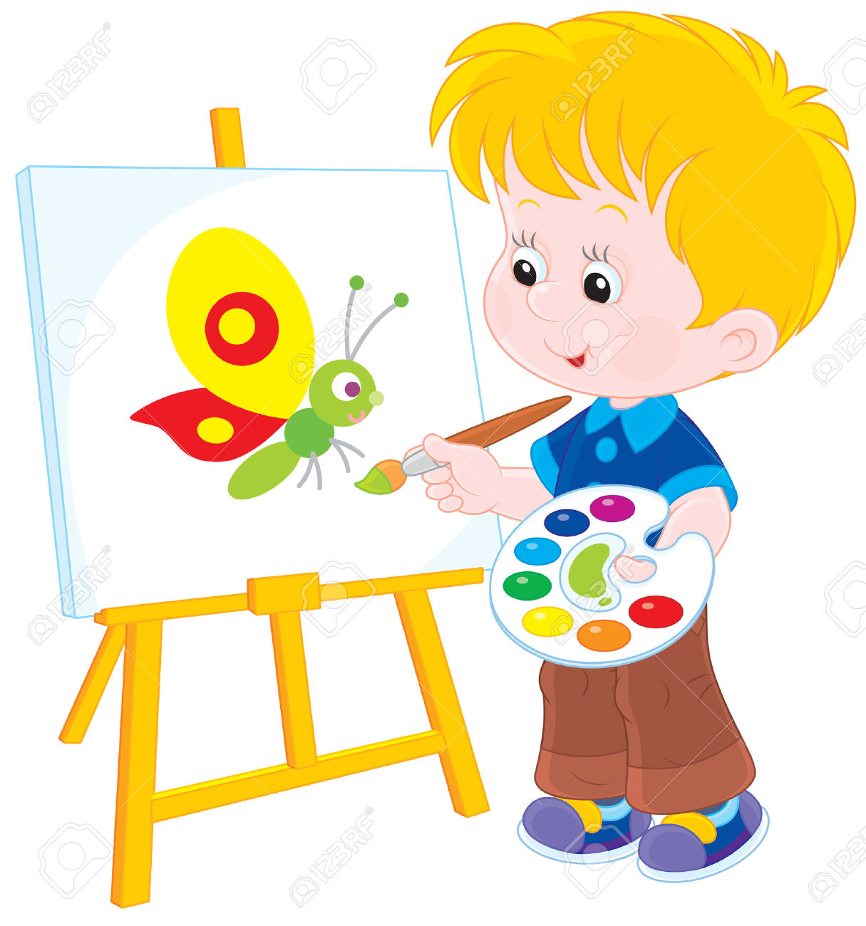 Illustration painting clipart - Clipground