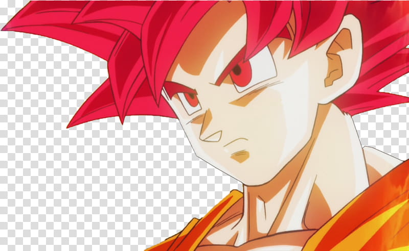 Goku SSJ Dios Render transparent background PNG clipart.