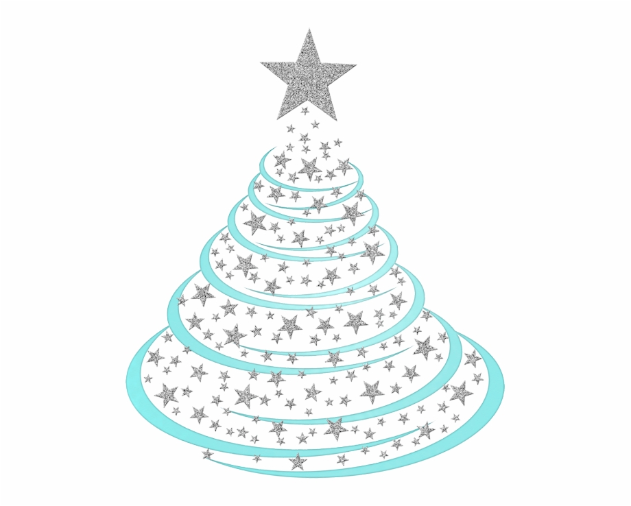 Arbol De Navidad Plateado Png.