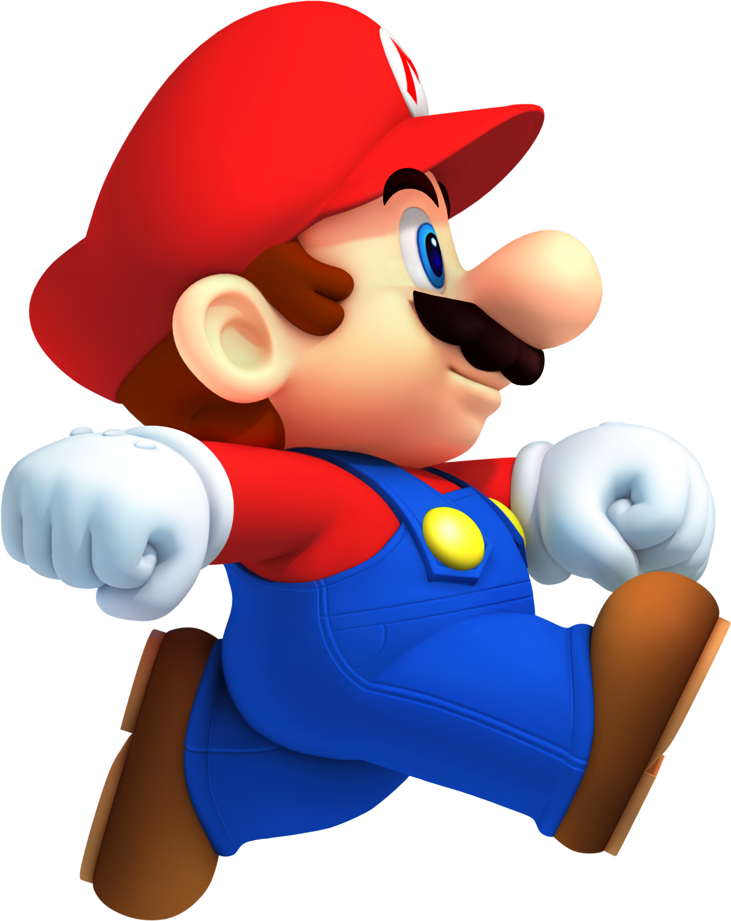 Mario Running PNG Image.