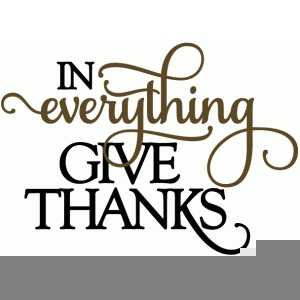 In All Things Give Thanks Clipart.