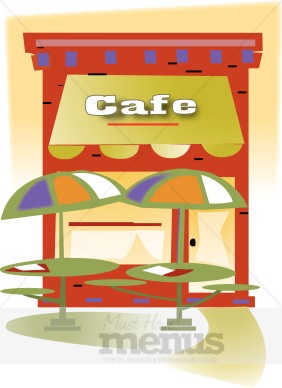 Outdoor Cafe Clipart.