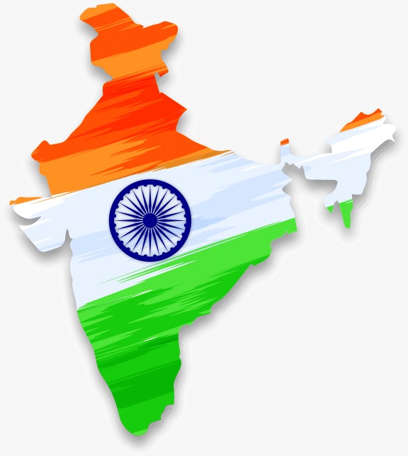 Vector Map Of India With Indian Falun, Map Of India, Falun India.