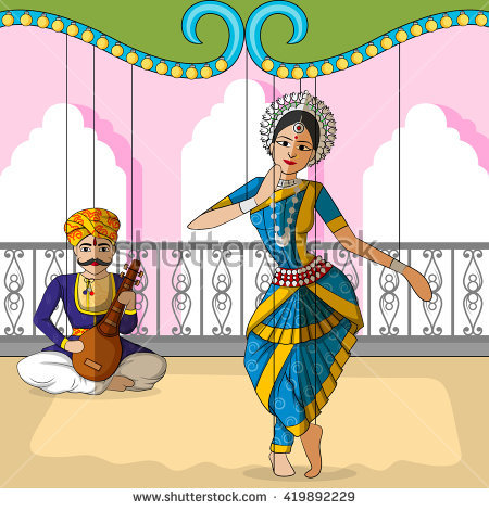 Indian Classical Dance Stock Images, Royalty.