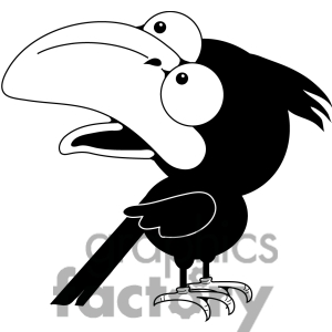 Indian crow clipart.