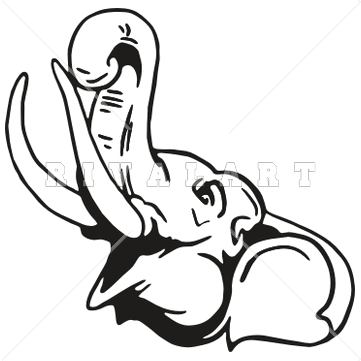 Indian Elephant Head Clipart.