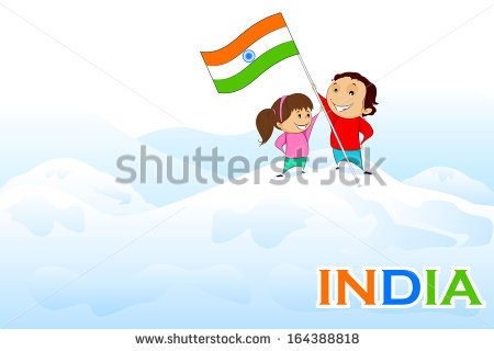 Indian Flag Cartoon Stock Images, Royalty.