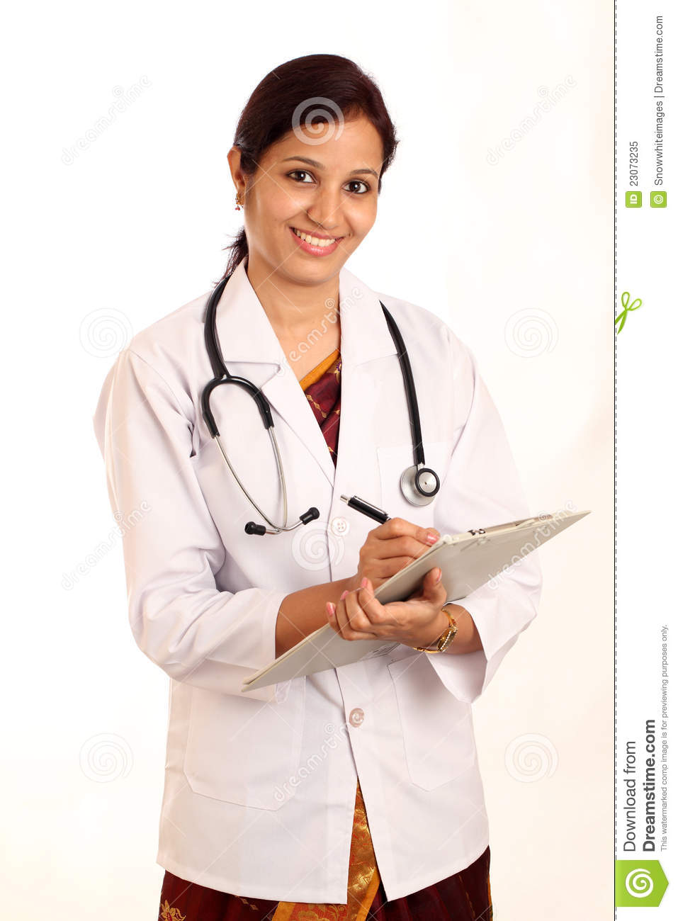 Indian Doctor Woman Royalty Free Stock Photo.
