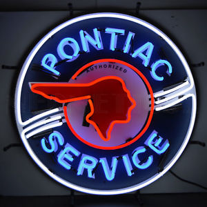 Details about Authorized Pontiac Service Neon Sign.