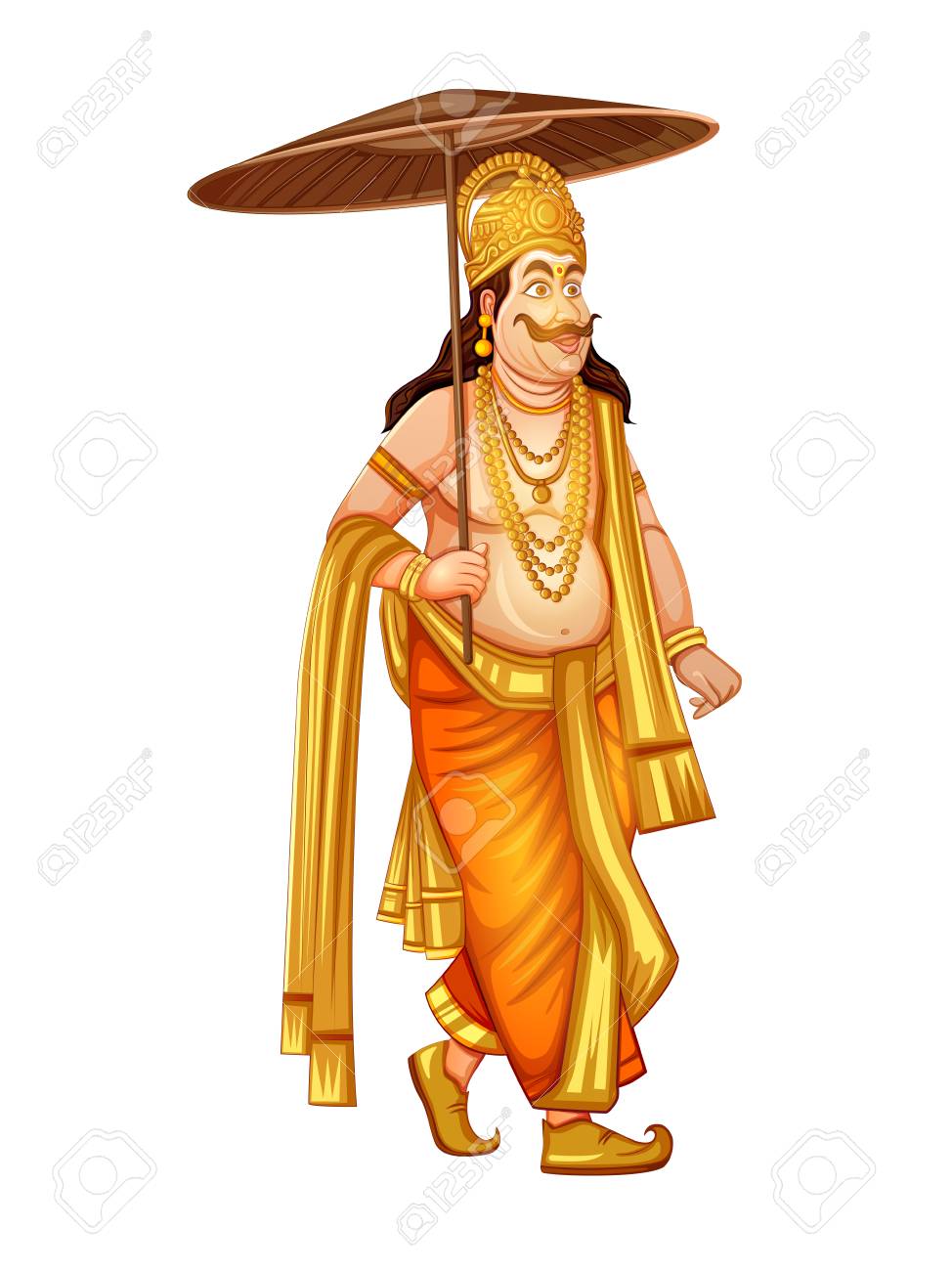 King Mahabali of Hindu mythology for South India Onam festival.