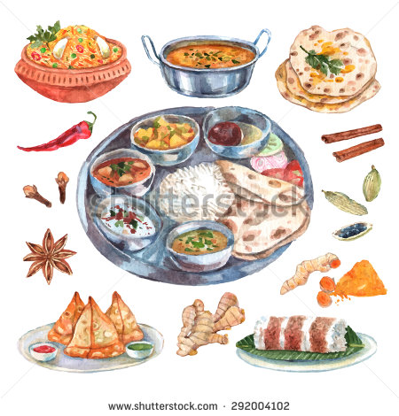 Traditional Food Clipart.
