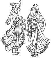 Indian Wedding Logo Clipart.