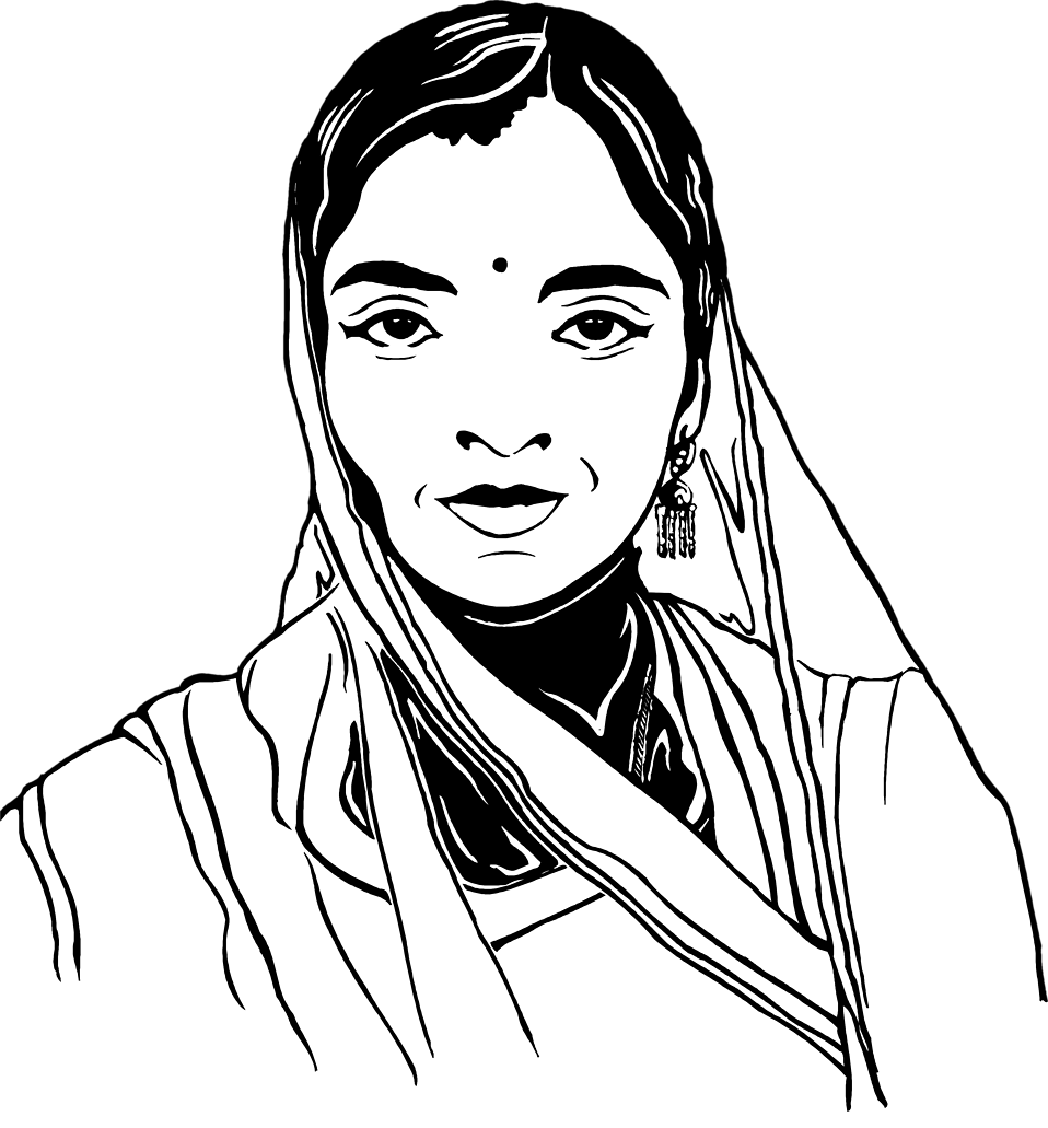 Indian clipart woman.