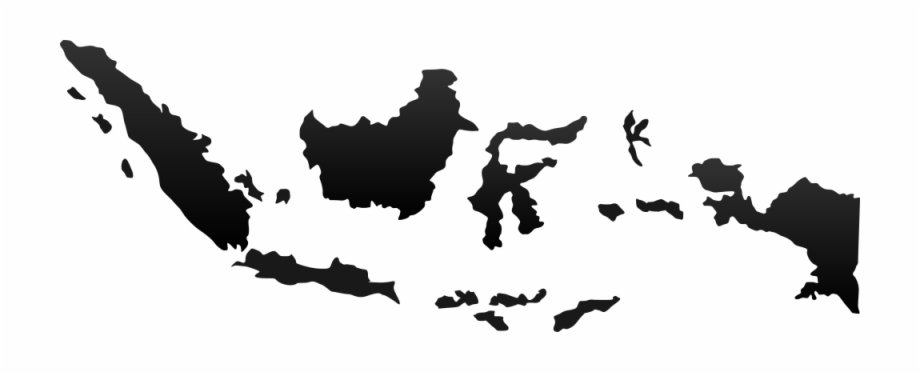 Blank Map Of Indonesia.