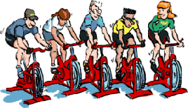 Indoor cycling animations and animated gifs..
