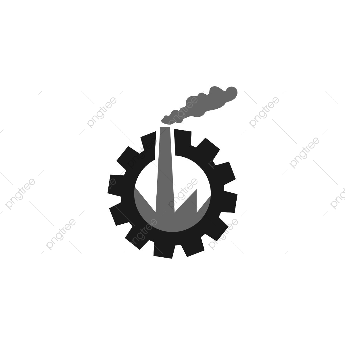Factory Industrial Logo Design Template Vector, Logo, Industrial.