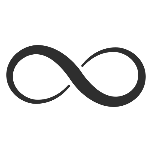 Minimalist infinity logo.