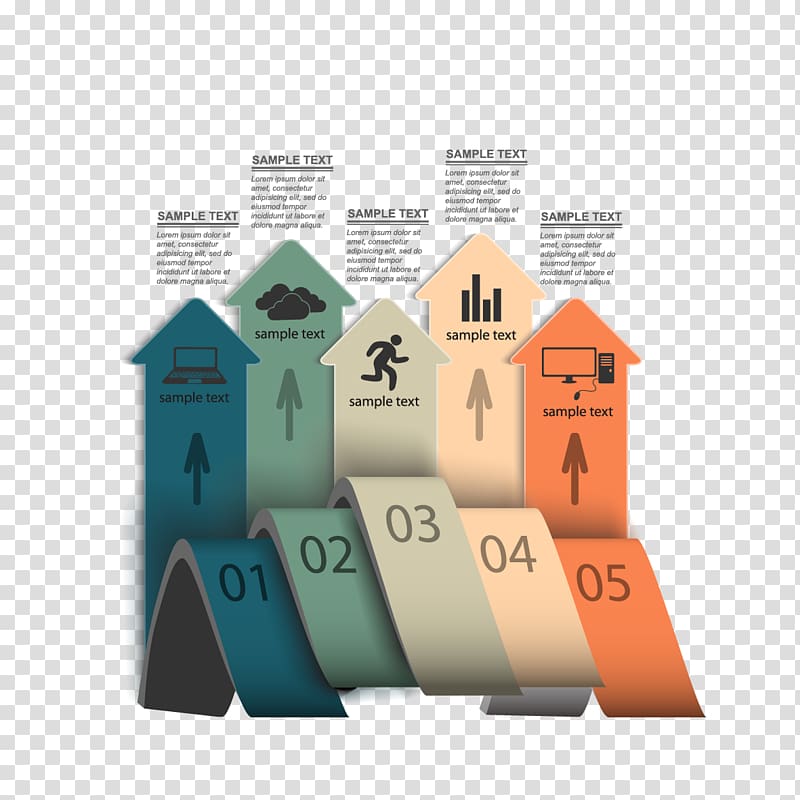 Infographic Template Icon, material arrow ppt and ppt icon.