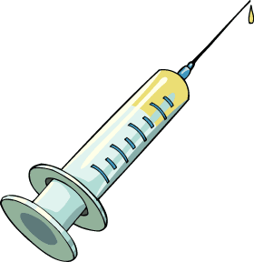 Medication Injection Clipart.
