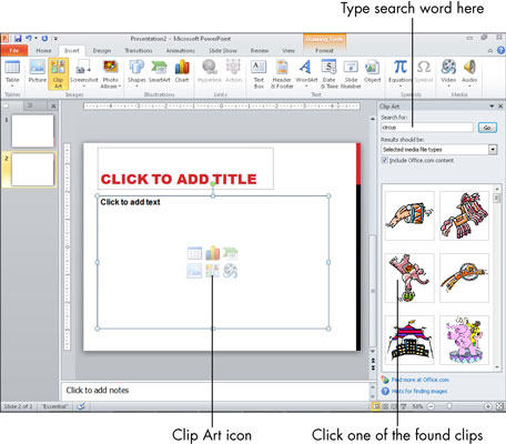 For Seniors: How to Insert Clip Art in a PowerPoint Slide.