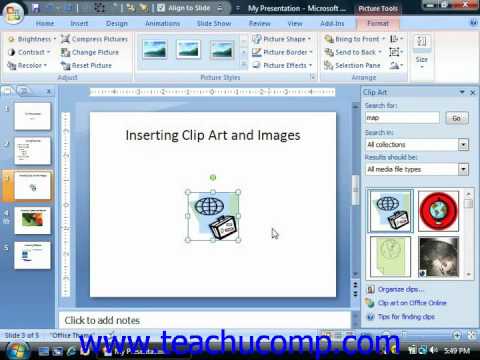 PowerPoint Tutorial Inserting Clip Art and Pictures Microsoft.