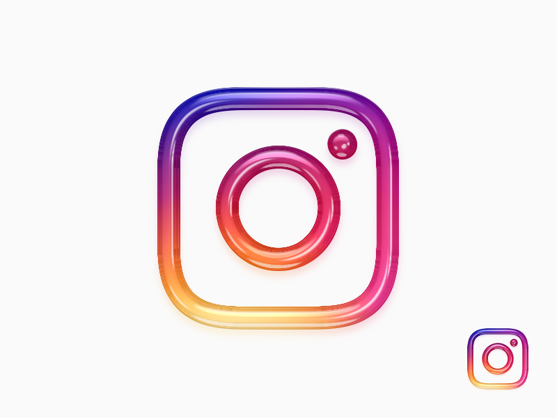 New Instagram 3D Logo / App Icon by SpeedPage.pro on Dribbble.