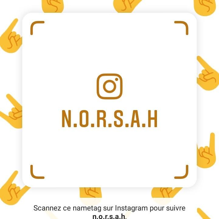 NORSAH on Instagram: “Scanne le nametag et abonne toi.