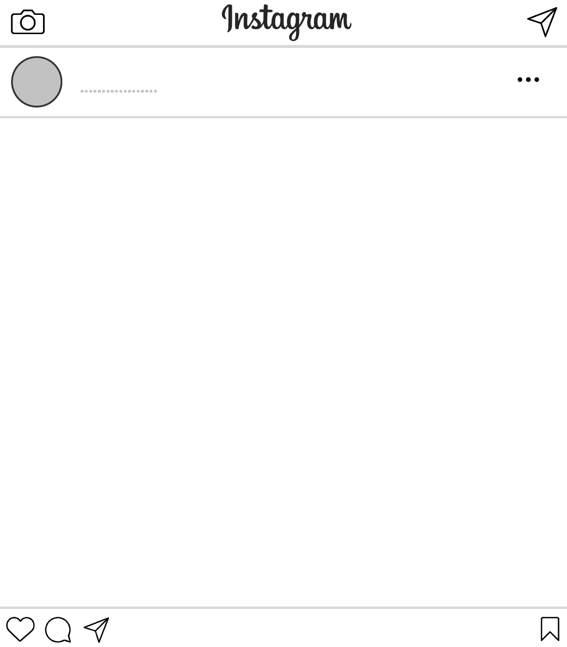Blank Instagram Page Template