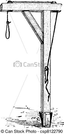 Vector Clipart of Stem, Instrument of torture, vintage engraving.