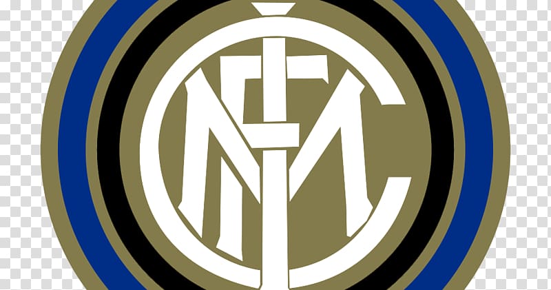 Round white, blue, and brown logo, Inter Milan Dream League.
