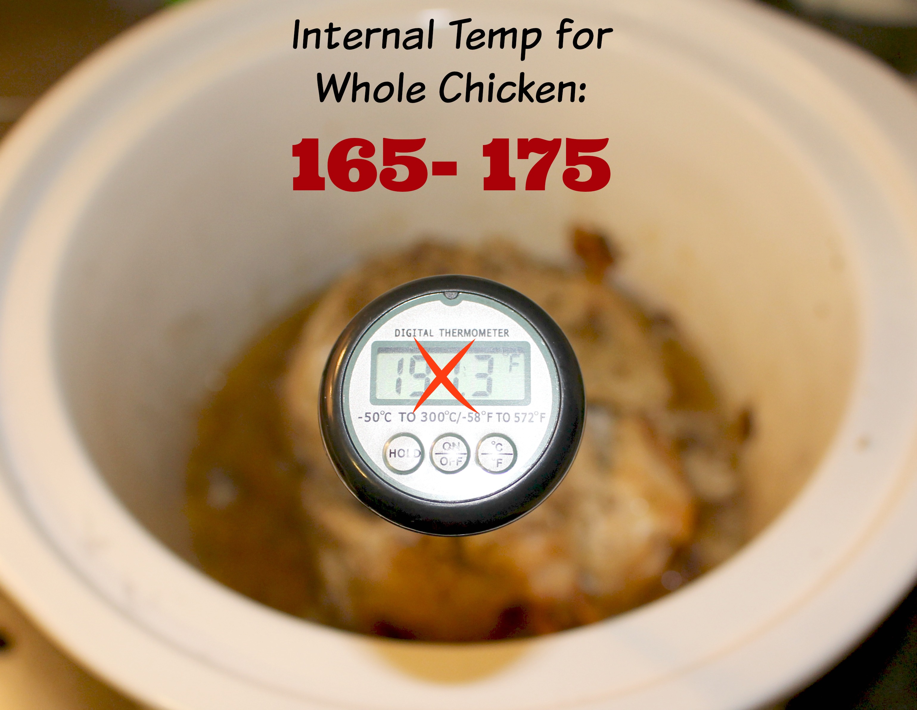 safe internal temp for chicken